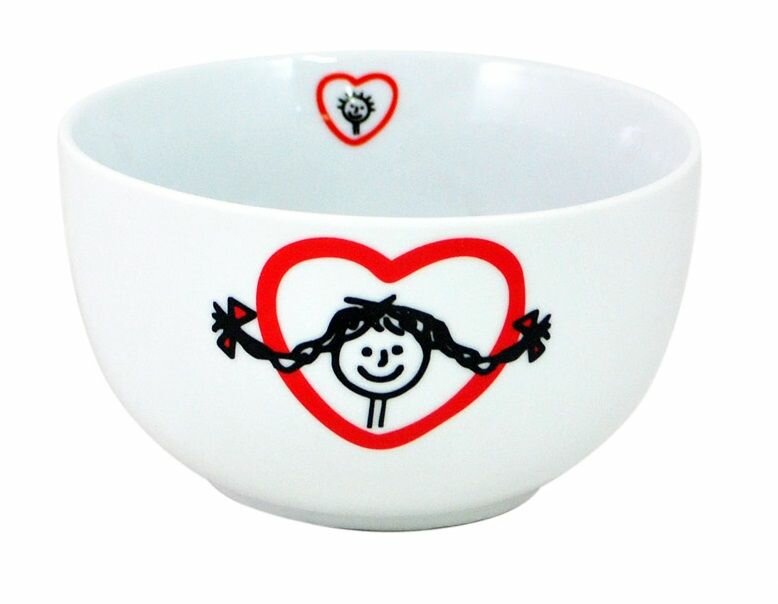 Набор салатников "Любовь для двоих"федерация / миски керамические / тарелки глубокие 500 мл. - 2 шт.