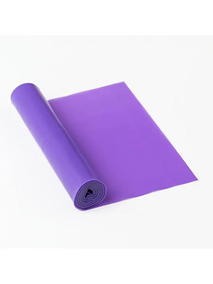 Эспандер ленточный резинка для фитнеса STELLYX, фиолетовый, 150 см — фото 1