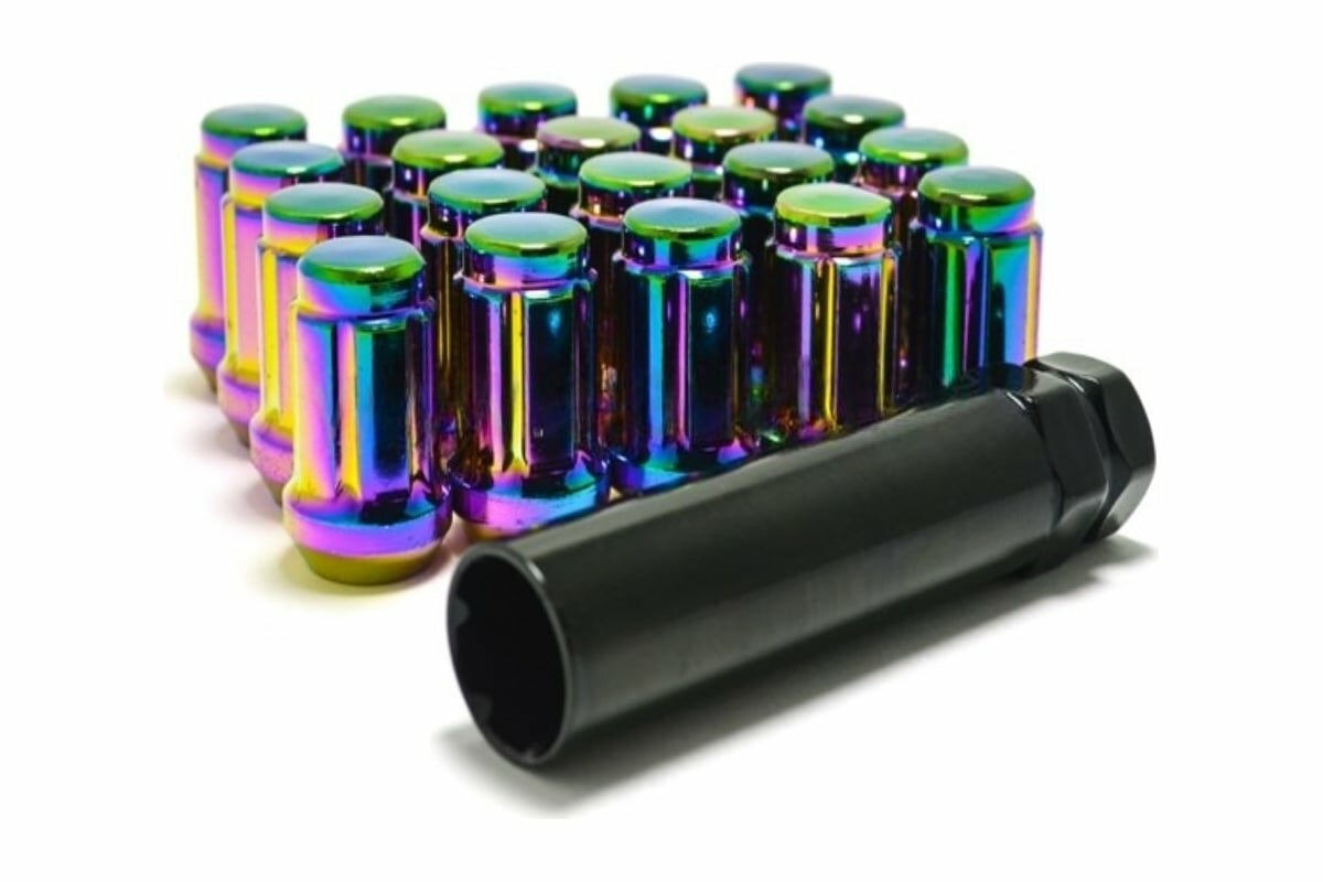 STARLEKS Комплект гаек М12x1.25 Радужный 20шт, ключ 6-шлицевой KK911144SD/PH