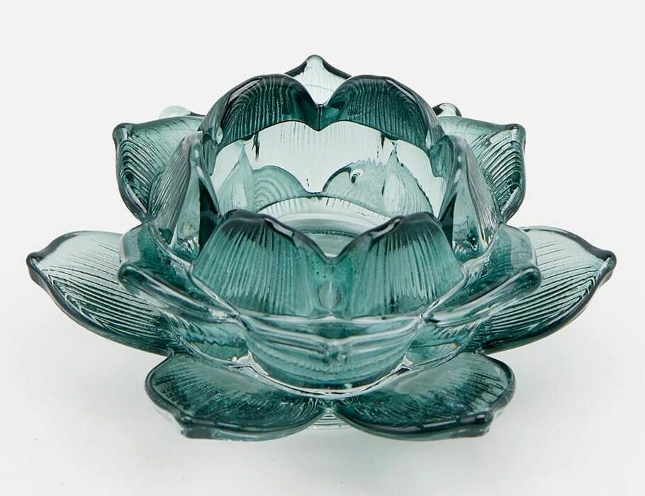 Подсвечник для чайной свечи, стекло, 10 см, EDG — фото 1