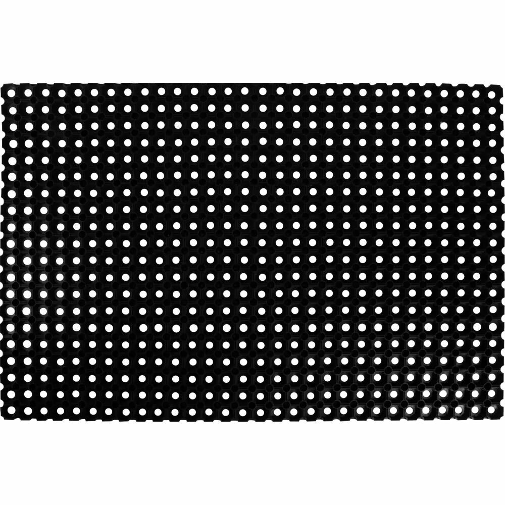 Коврик ячеистый 80x120 см резина цвет чёрный