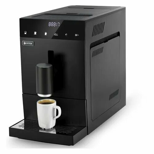 Автоматическая кофемашина VITEK Metropolis VT-8700 встроенная кофемолка черный 3947000₽