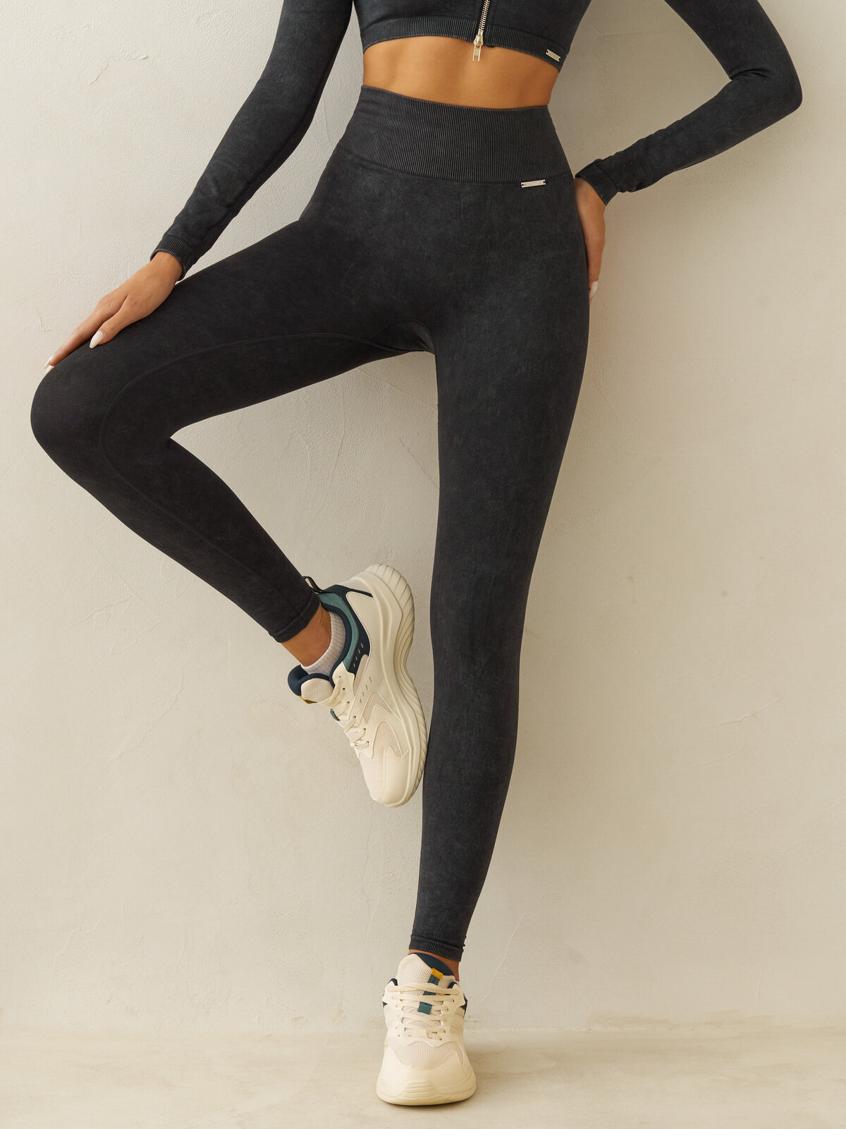 Легинсы спортивные EAZYWAY, размер M, черный — фото 1