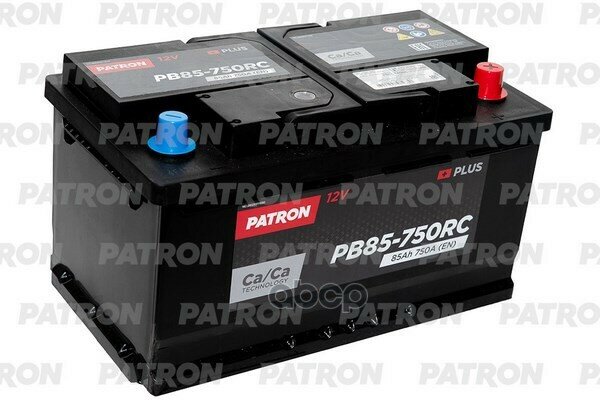 Аккумулятор Patron Plus 12V 85Ah 750A Etn 0(R+) Lb4 313X175x175mm B13 19,2Kg PATRON арт. PB85-750RC