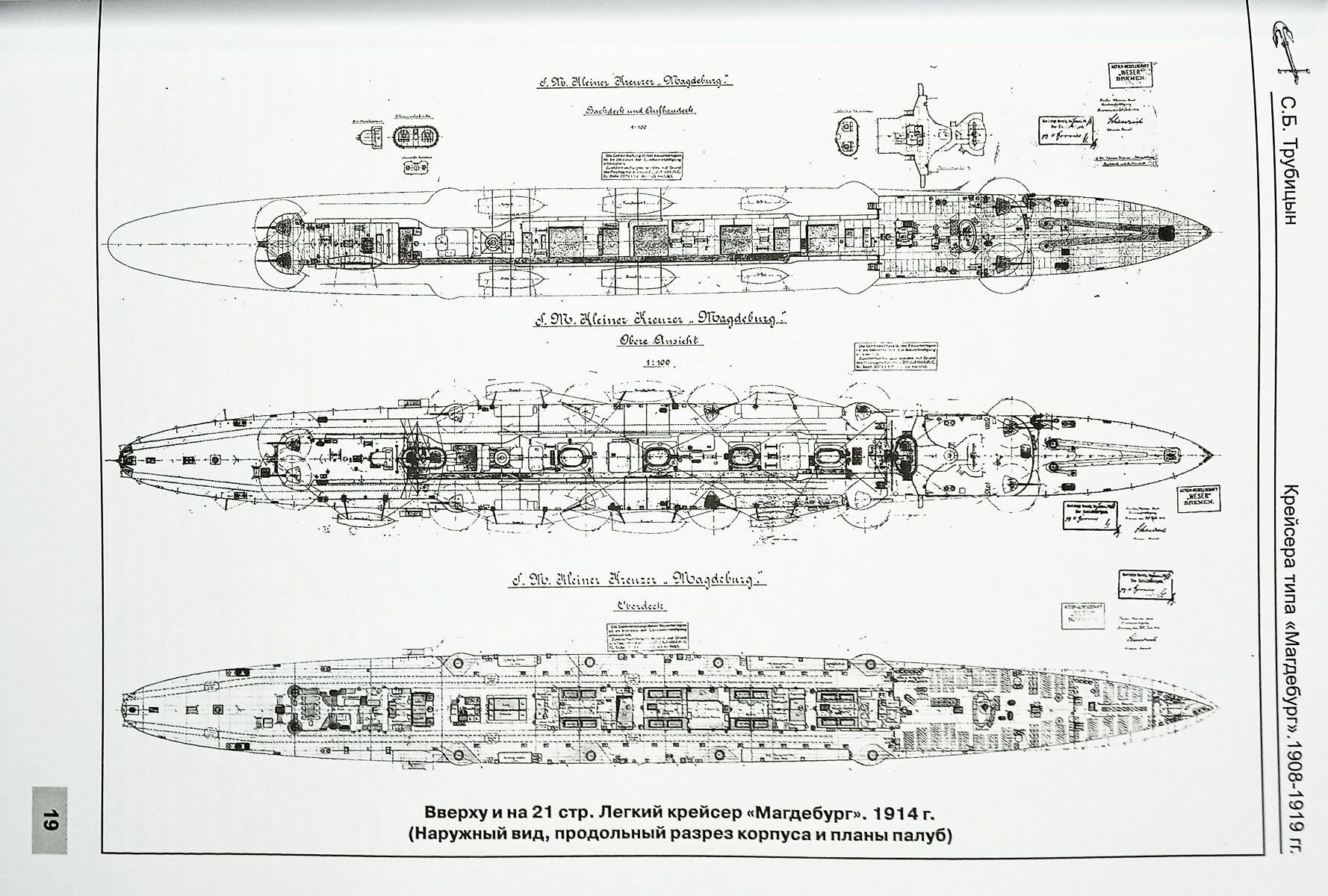 Легкие крейсера типа "Магдебург" (1908-1919 гг.) — фото 1