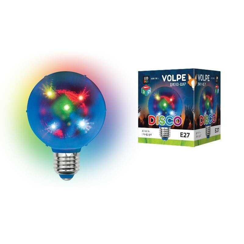 Светодиодный светильник-проектор (UL-00002761) Volpe Disko ULI-Q308 15W/RGB/E27