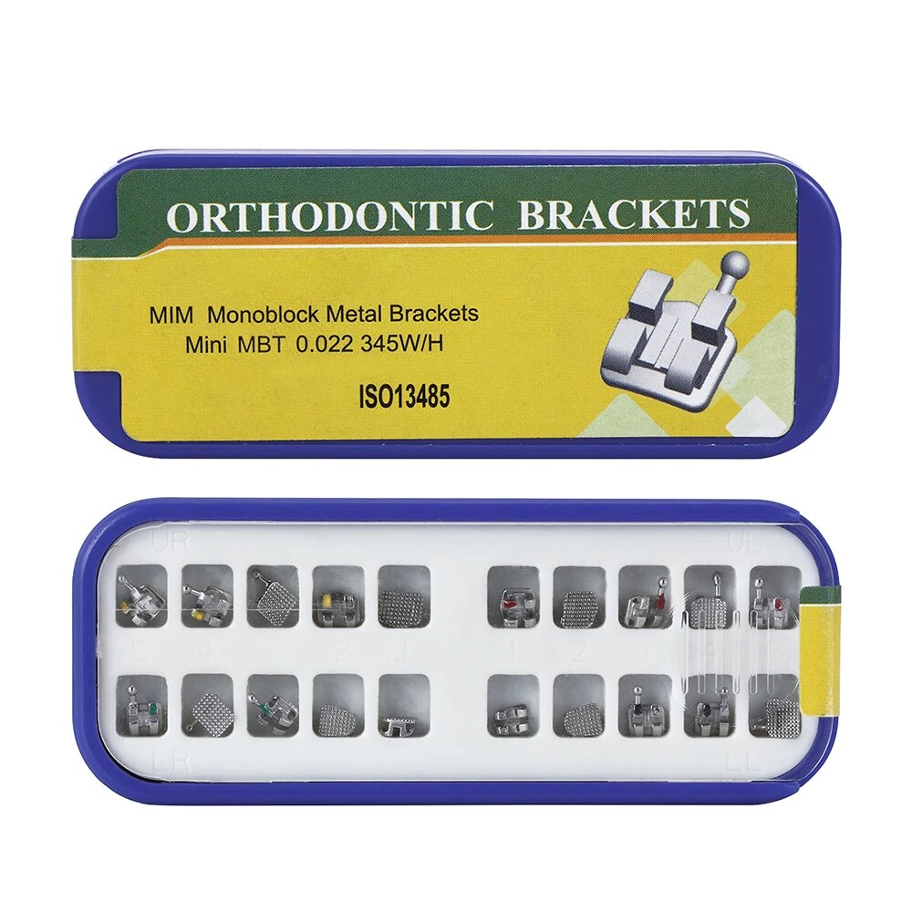 Ортодонтические брекеты AZDENT Mini MBT/Roth 0,022, Mini MBT.022 345WH