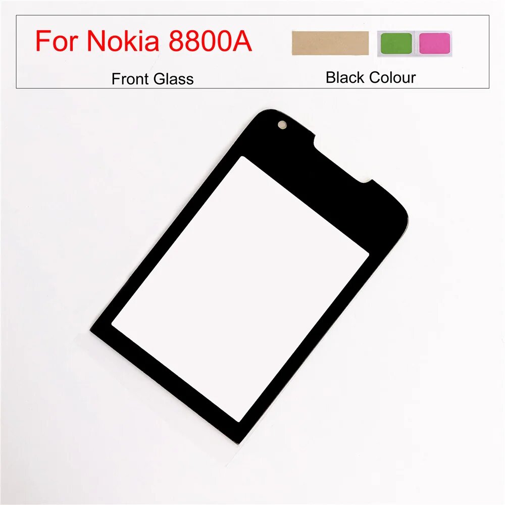 Для Nokia 8600 8800 SE 6700C 8800A сенсорная панель для Nokia N515 передняя внешняя стеклянная крышка панели запасные части, 8800A black