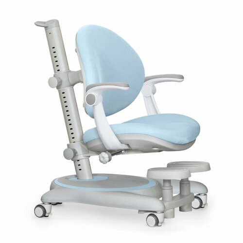 Растущее детское кресло для дома Ortoback Plus Blue арт Y-508 KBL Plus для обычных и растущих парт подлокотники подставка для ног чехол 23600₽