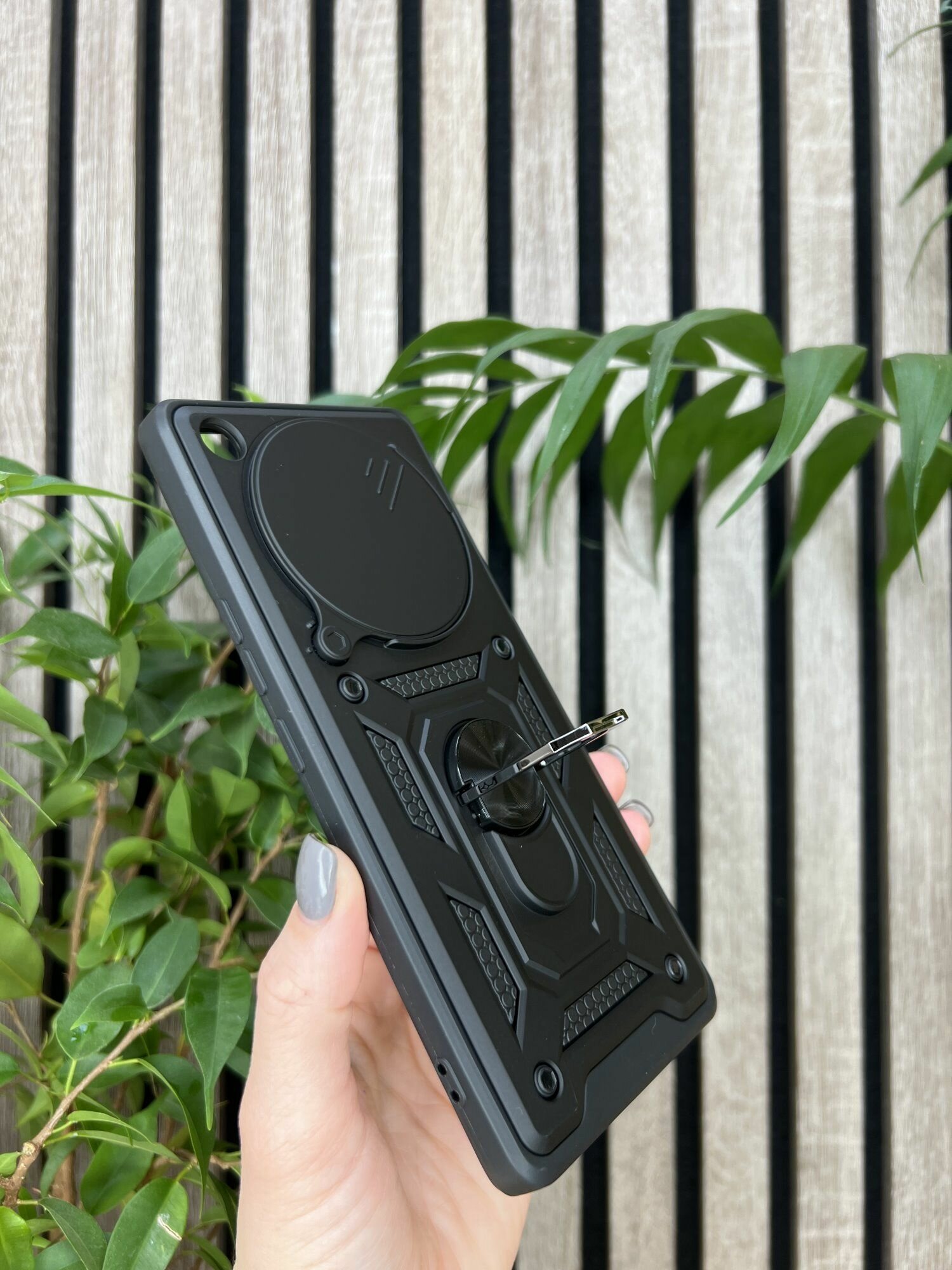 Чехол противоударный armors на Infinix Zero 40 / Инфиникс Зеро 40 с защитой камеры (Черный) — фото 1