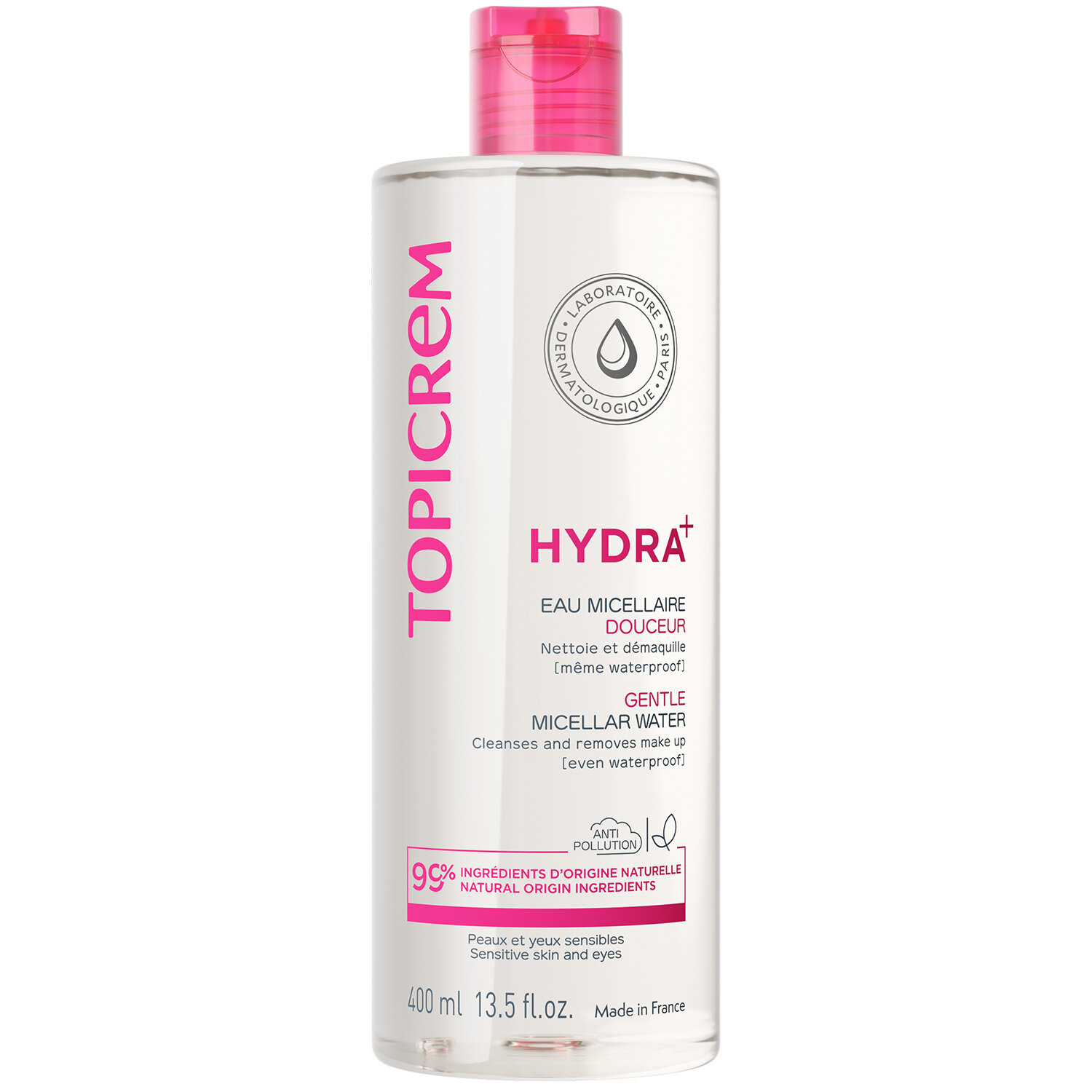 ТОПИКРЕМ ГИДРА+ Мягкая мицеллярная вода, 400 мл | TOPICREM Hydra+ Gentle Micellar Water