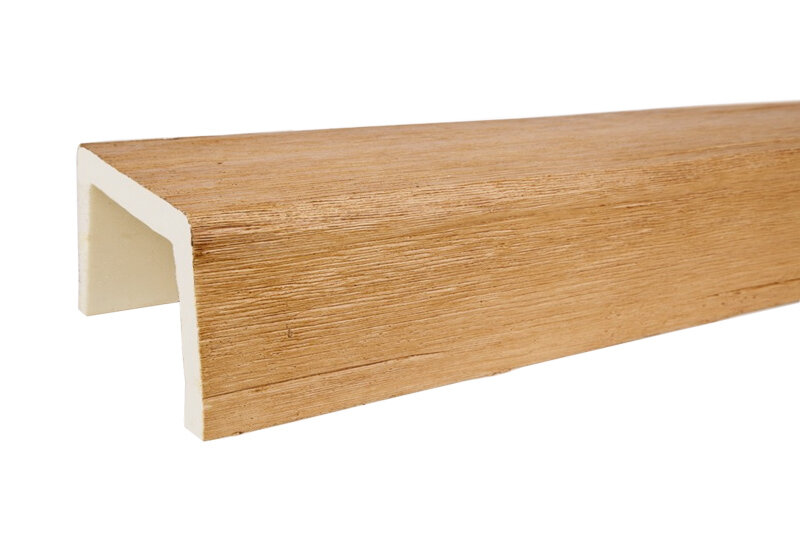 Балка из Полиуретана Уникс Модерн М12 Орех Д2000хШ120хВ60 мм Гладкая Поверхность.