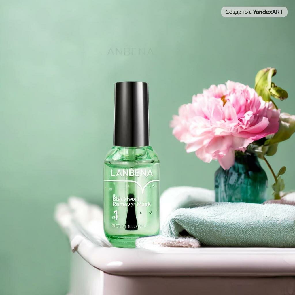 Lanbena Blackhead remover mask - маска для удаления черных точек с экстрактом камелии 17ml — фото 1