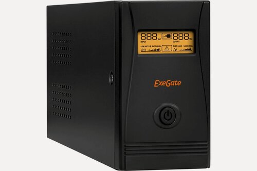 Изображение товара ИБП ExeGate SpecialPro Smart LLB-650. LCD. AVR.2SH. RJ. USB, черный