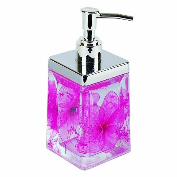 Дозатор для жидкого мыла Аквалиния розовые цветы