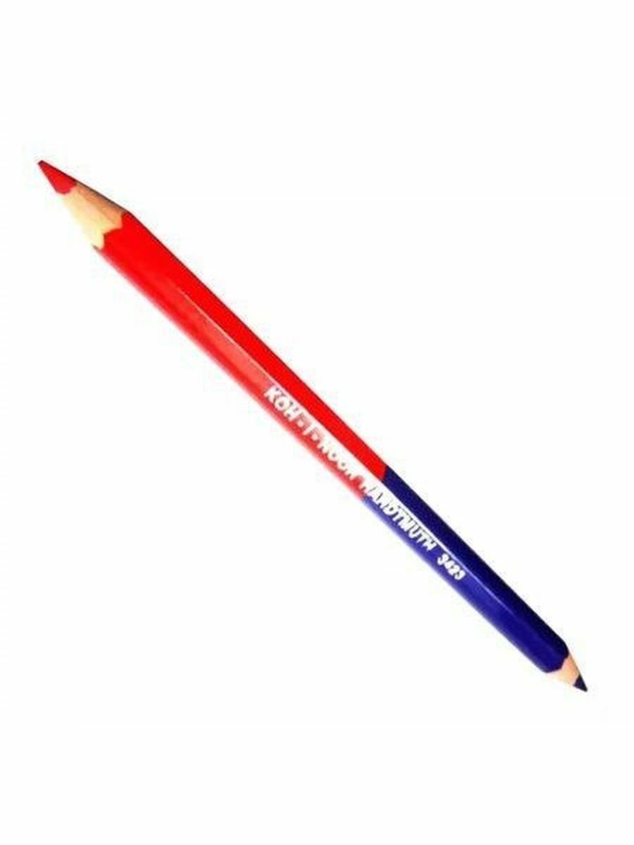 Цветной карандаш KOH-I-NOOR Красно-синий, толстый, двусторонний (3423)
