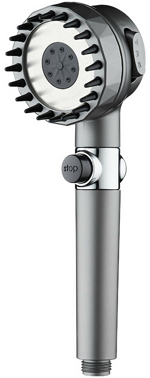 Лейка для душа ECONOCE EC0730, с функцией СПА-массажа, 3 режима, черная матовая