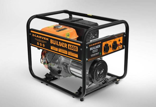 Бензиновый генератор CARVER Builder PPG-6500 01.020.00019