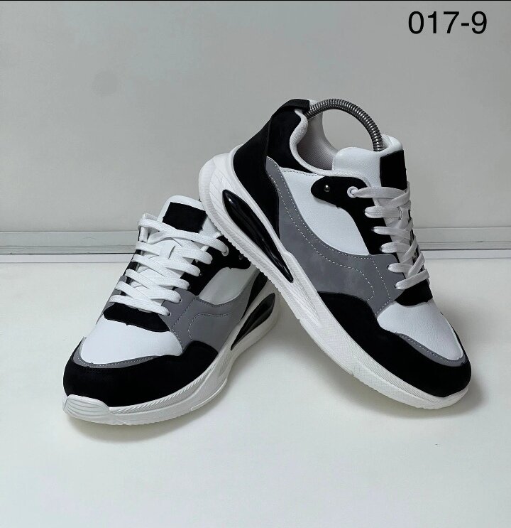 Кроссовки  мужские, полнота 6, размер 43, белый/серый/черный