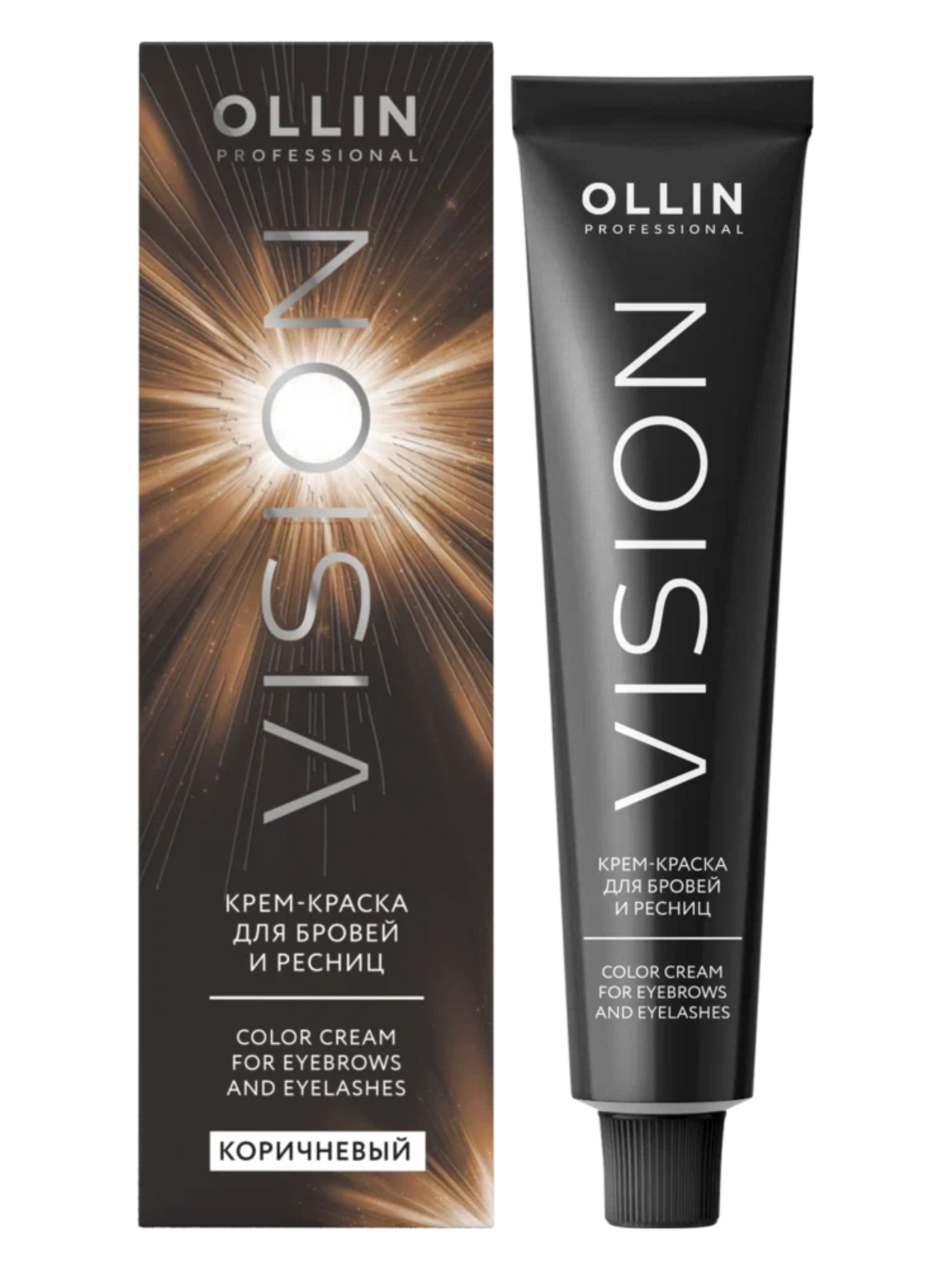 Крем-краска Ollin Professional "Vision" для ресниц и бровей цвет коричневый 20 мл