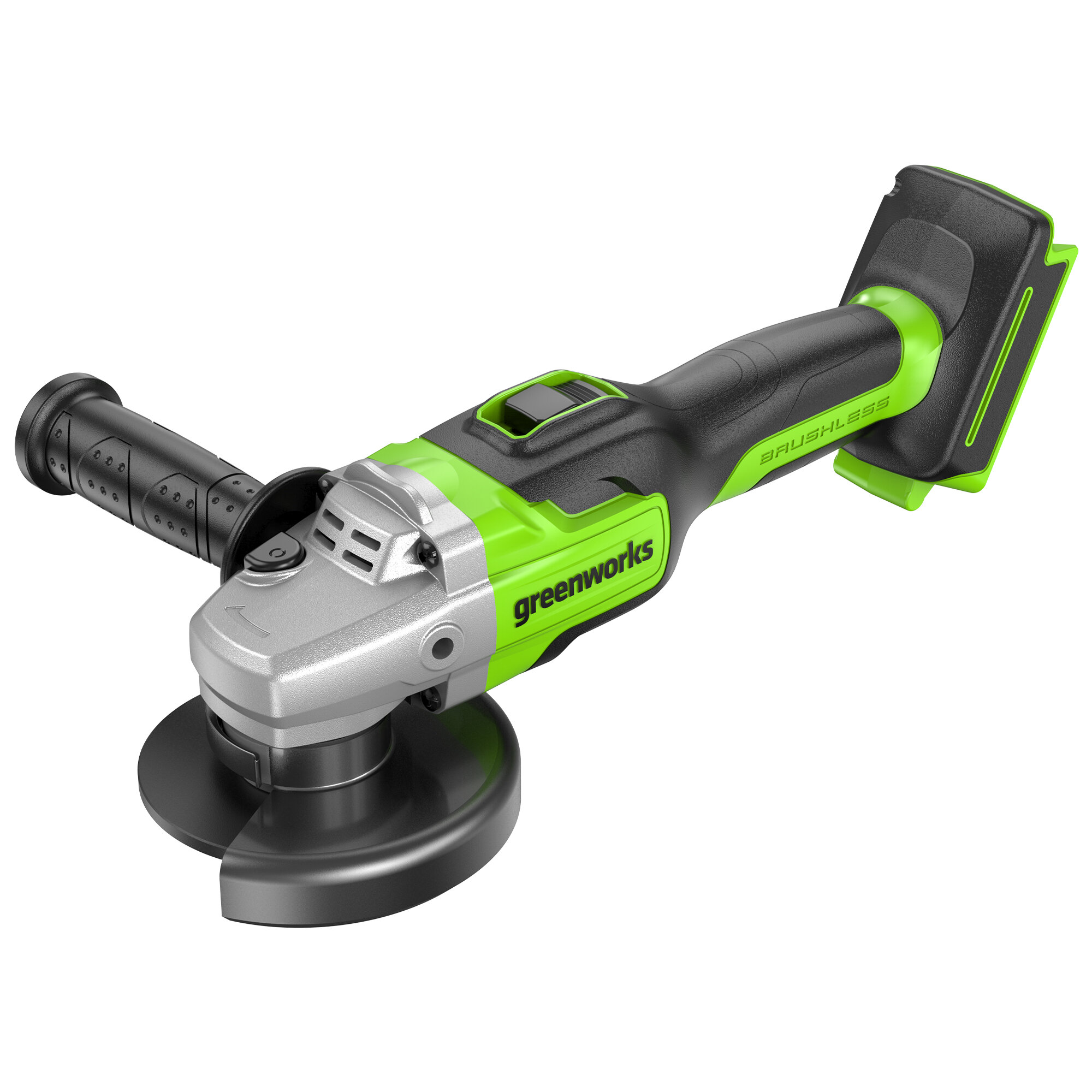 Угловая шлифовальная машина, аккумуляторная Greenworks Арт. 3200207, 24V, бесщеточная, без АКБ и ЗУ