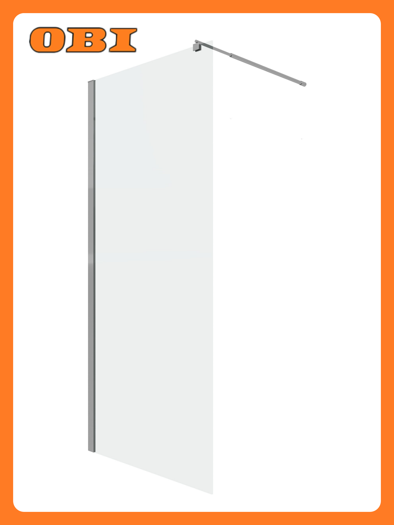 Душевая перегородка Niagara NG-531-90 90x190 см прозрачная хромированная