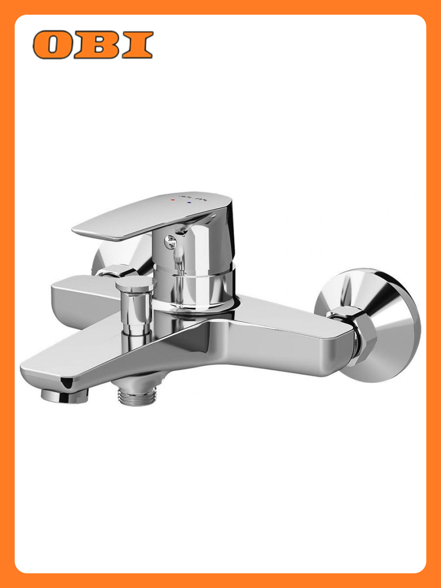 Смеситель для ванны AM.PM Gem F90A10000 хромовое покрытие настенный монтаж