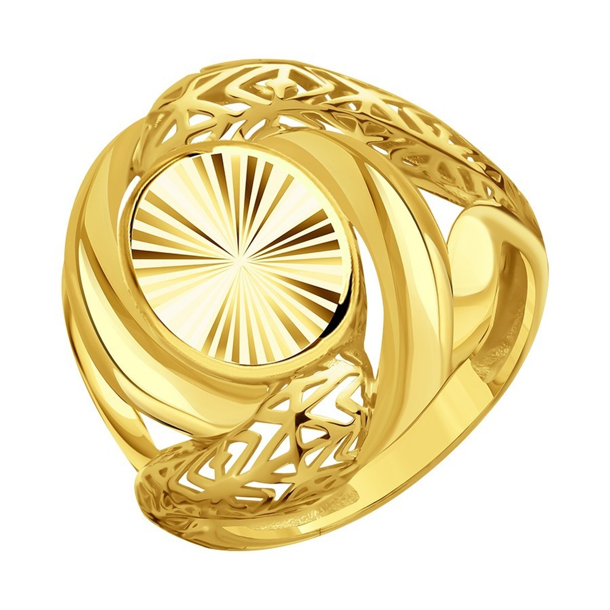 Кольцо Diamant online, желтое золото, 585 проба