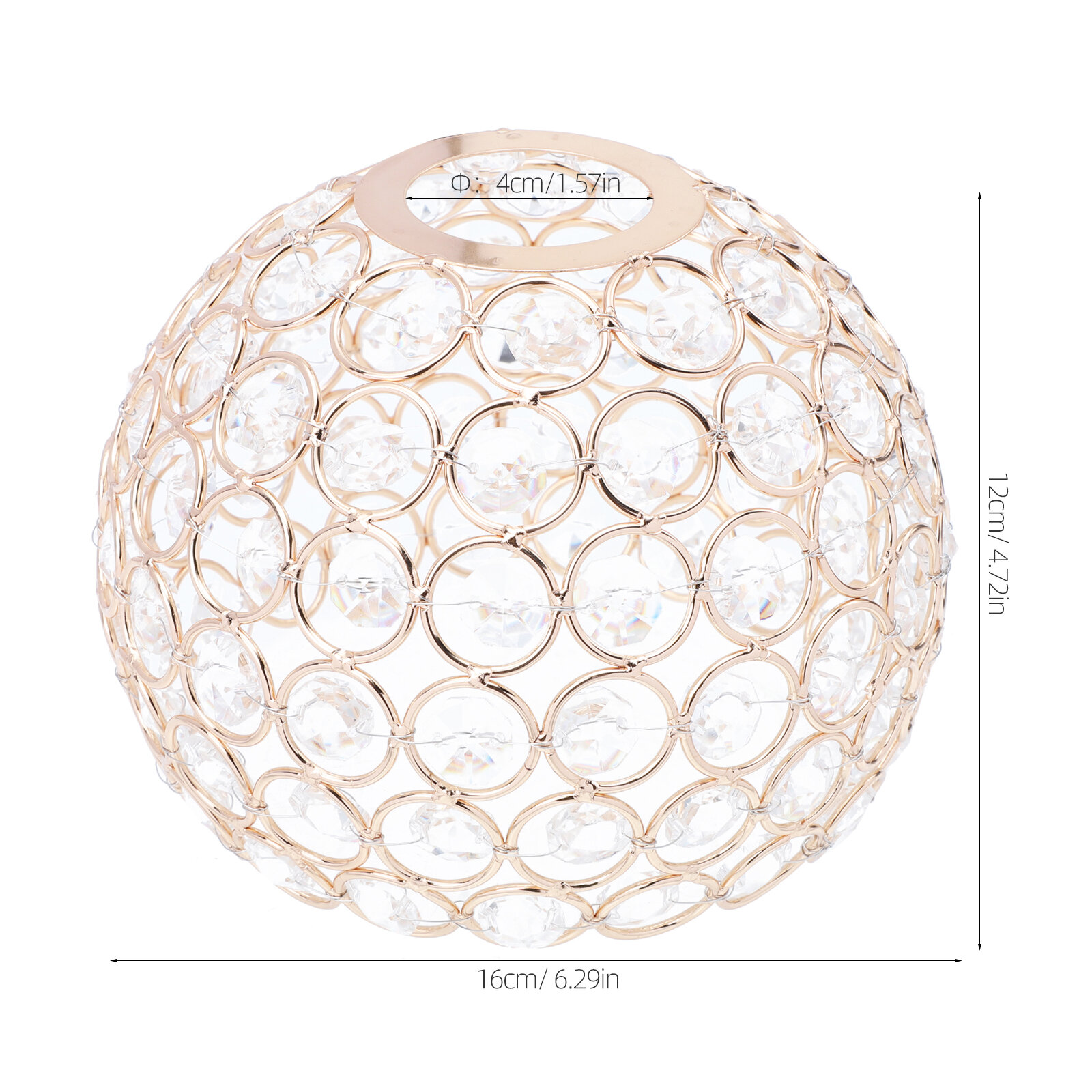Golden Lamp Shade Для Настенных И Потолочных Ламп Из Высококачественного Материала 16.00X16.00X12.00Cm