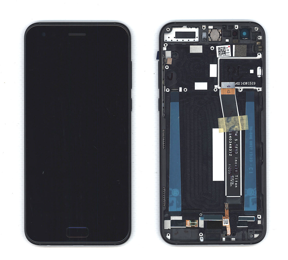 Дисплей для Asus ZenFone 4 ZE554KL NFC черный с рамкой