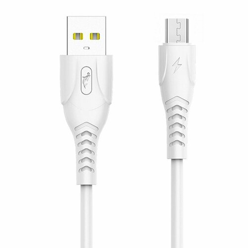 Кабель USB - micro USB, SKYDOLPHIN S08V, белый, 1 шт. кабель usb micro usb activ clean line 100 см белый