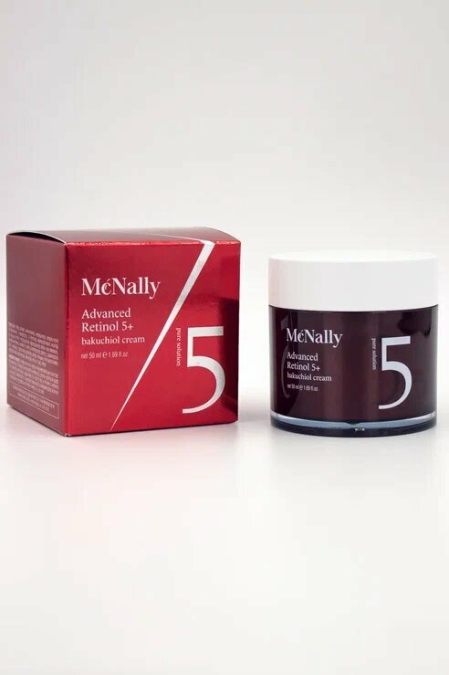 MCNALLY Крем для лица с ретинолом и бакучиолом ADVANCED RETINOL 5+BAKUCHIOL CREAM, 50 МЛ