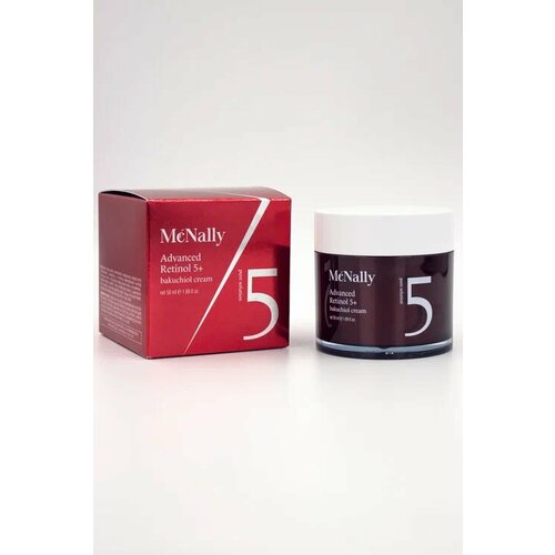 MCNALLY Крем для лица с ретинолом и бакучиолом ADVANCED RETINOL 5+BAKUCHIOL CREAM, 50 МЛ