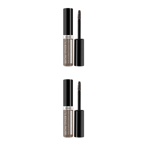 Гель для бровей LUXVISAGE, BROW STYLER 3 in 1, тон 03, Мокаччино, 2 уп