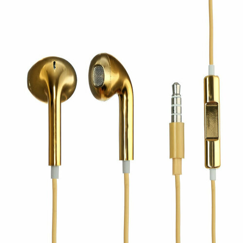Наушники LuazON RX-13 вкладыши микрофон золотистые комплект из 6 шт 237600₽