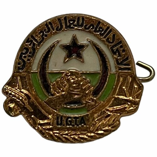 Фрачный знак Всеобщий союз алжирских рабочих Германия (ГДР) 1971-1980 гг. знак военные соревнования iii германия гдр 1961 1980 гг