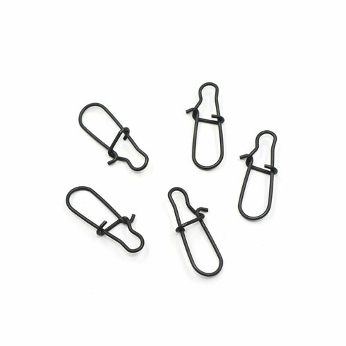 фото Карабин namazu pro nice snap, цв. carbon, р. 4, test-35 кг (уп. 5 шт.)