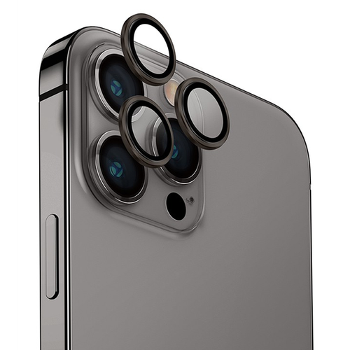 Защитное стекло для камеры UNIQ OPTIX Camera Lens protector Aluminium для iPhone 15 Pro Max (IP6.7P(2023)-ALENSGRY) Grey