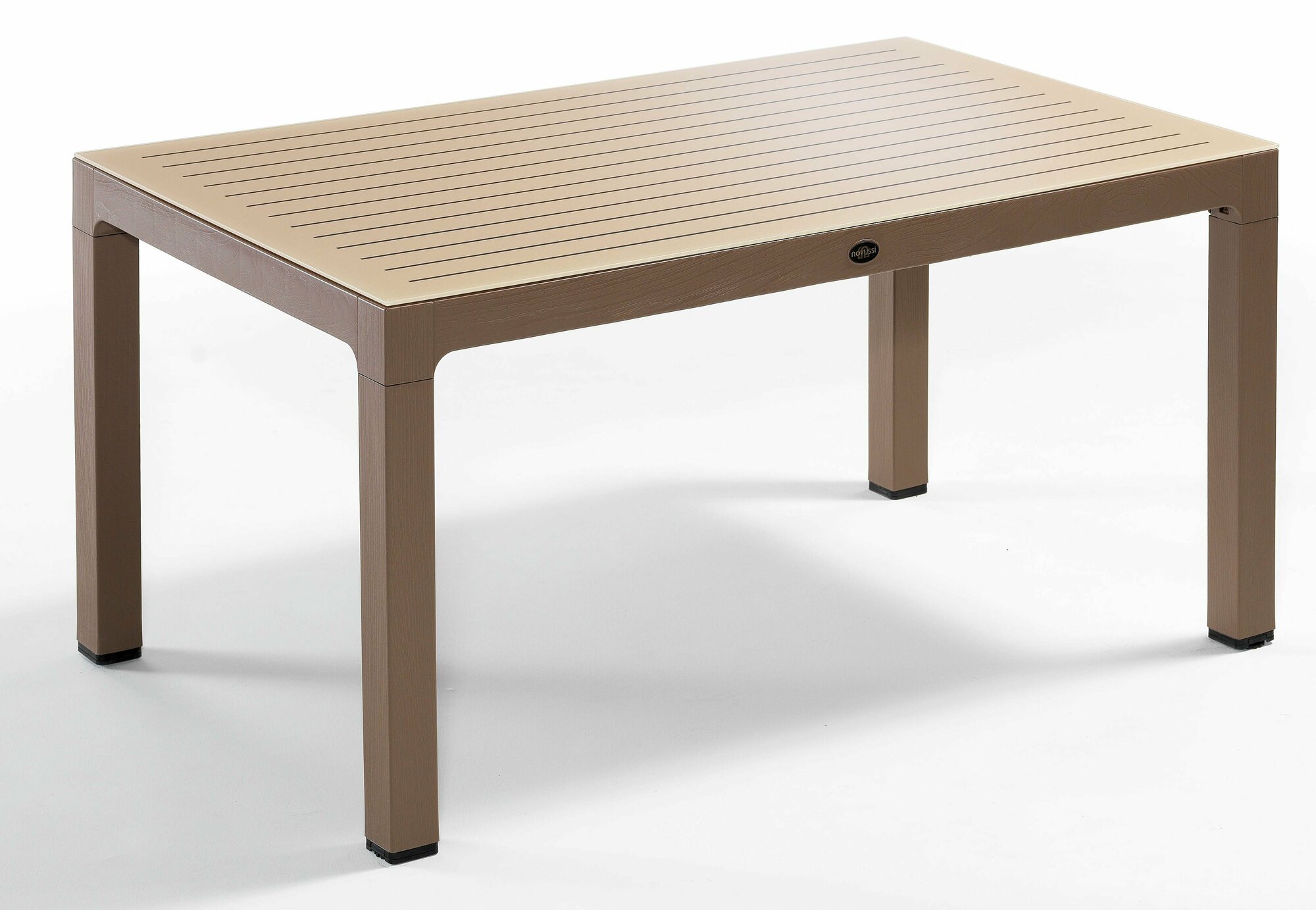 фото Стол садовый прямоугольный Novussi 150x90x75 см композитный кофе/капучино