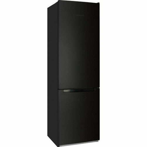 Холодильник NORDFROST NRB 134 B двухкамерный, 338 л объем, 198 см высота, черный матовый холодильник nordfrost nrb 134 w двухкамерный 338 л объем 198 см высота белый