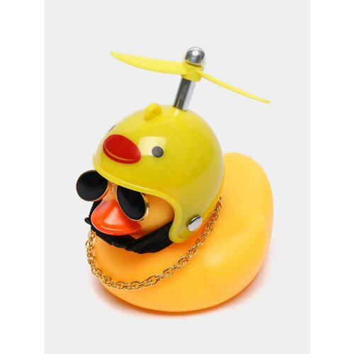 Игрушка Утка в шлеме и очках с пропеллером в машину Цвет Светло-оранжевый 548₽