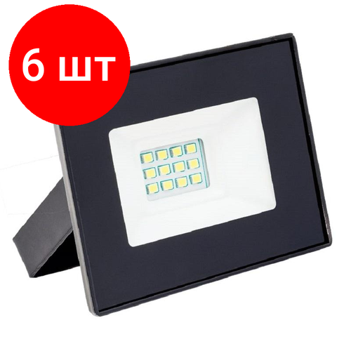 Комплект 6 штук, Прожектор светодиодный Космос K_PR5_LED_10 10Вт, 800лм, IP65