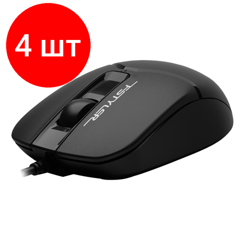Комплект 4 штук Мышь компьютерная A4Tech Fstyler FM12 чер опт 1200dpi USB 3but 511200₽
