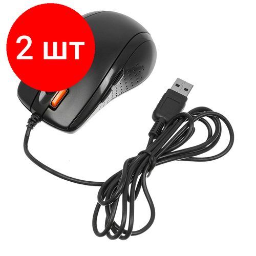 Комплект 2 штук, Мышь компьютерная A4Tech V-Track Padless N-70FX чер опт (1600dpi) USB мышь a4tech v track padless n 70fx черный