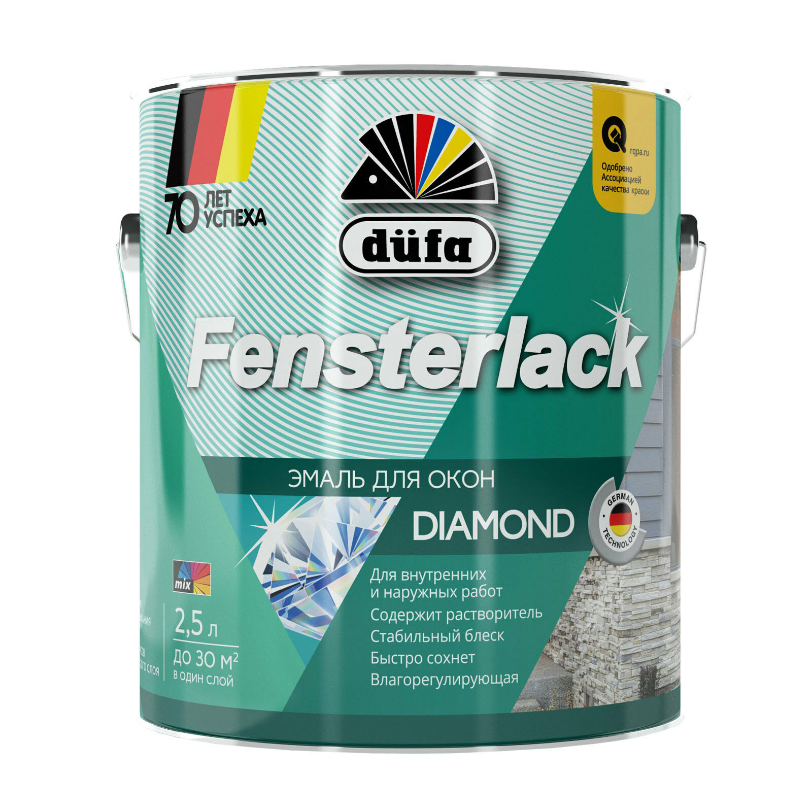 фото Dufa Fensterlack / Дюфа Фенстерлак эмаль для окон тиксотропная 750мл