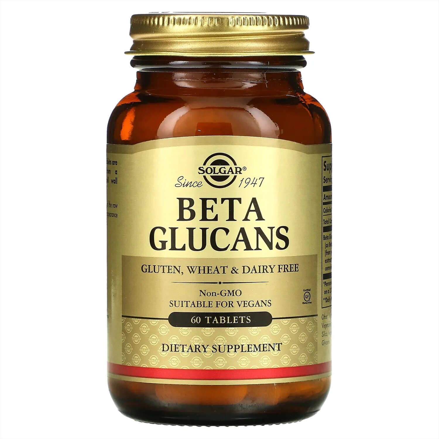 Бета-глюканы Beta Glucans SOLGAR 60 таблеток