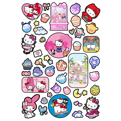 Hello Kitty наклейки стикеры Хеллоу китти