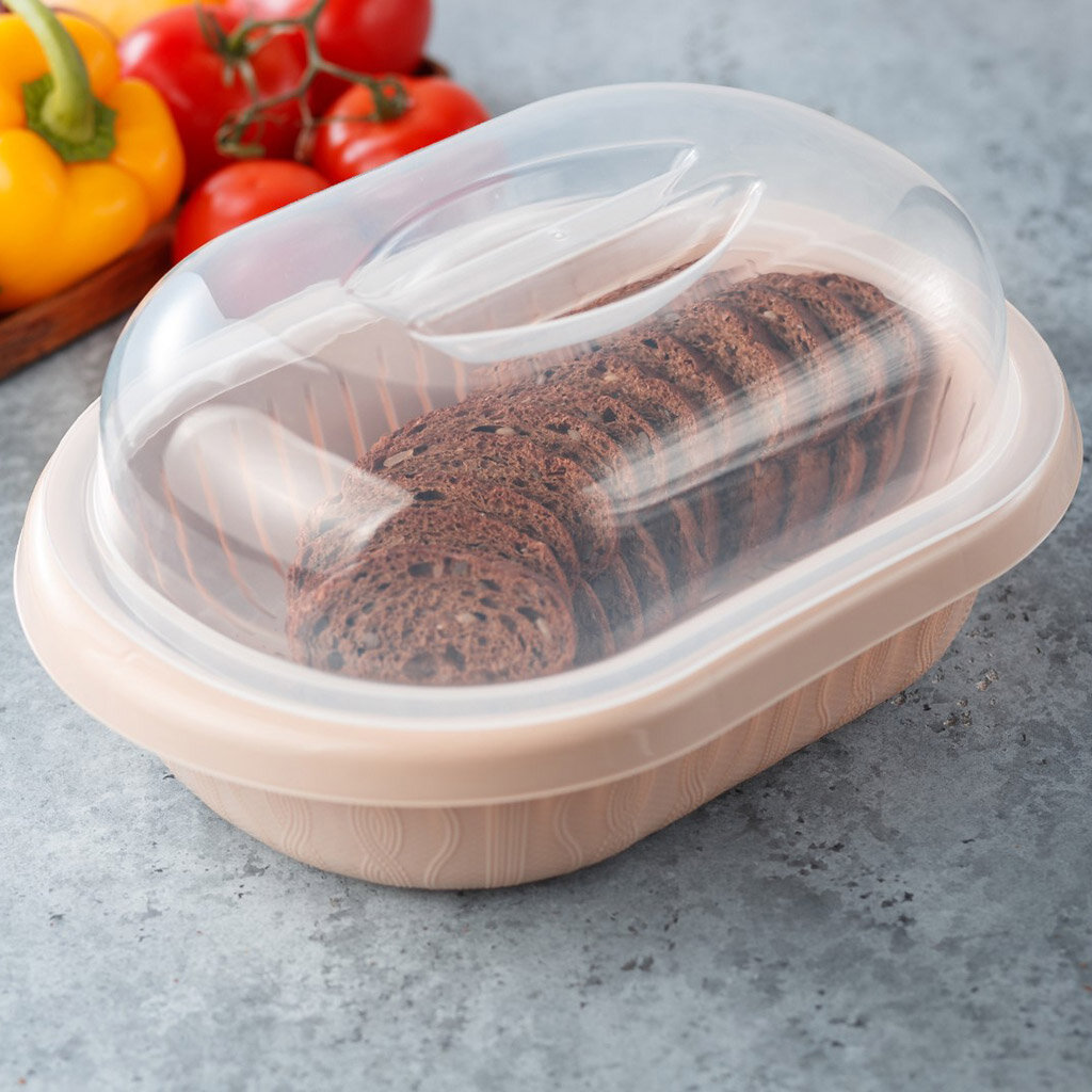 фото Хлебница, блюдо с крышкой для СВЧ печки (универсальное применение)
