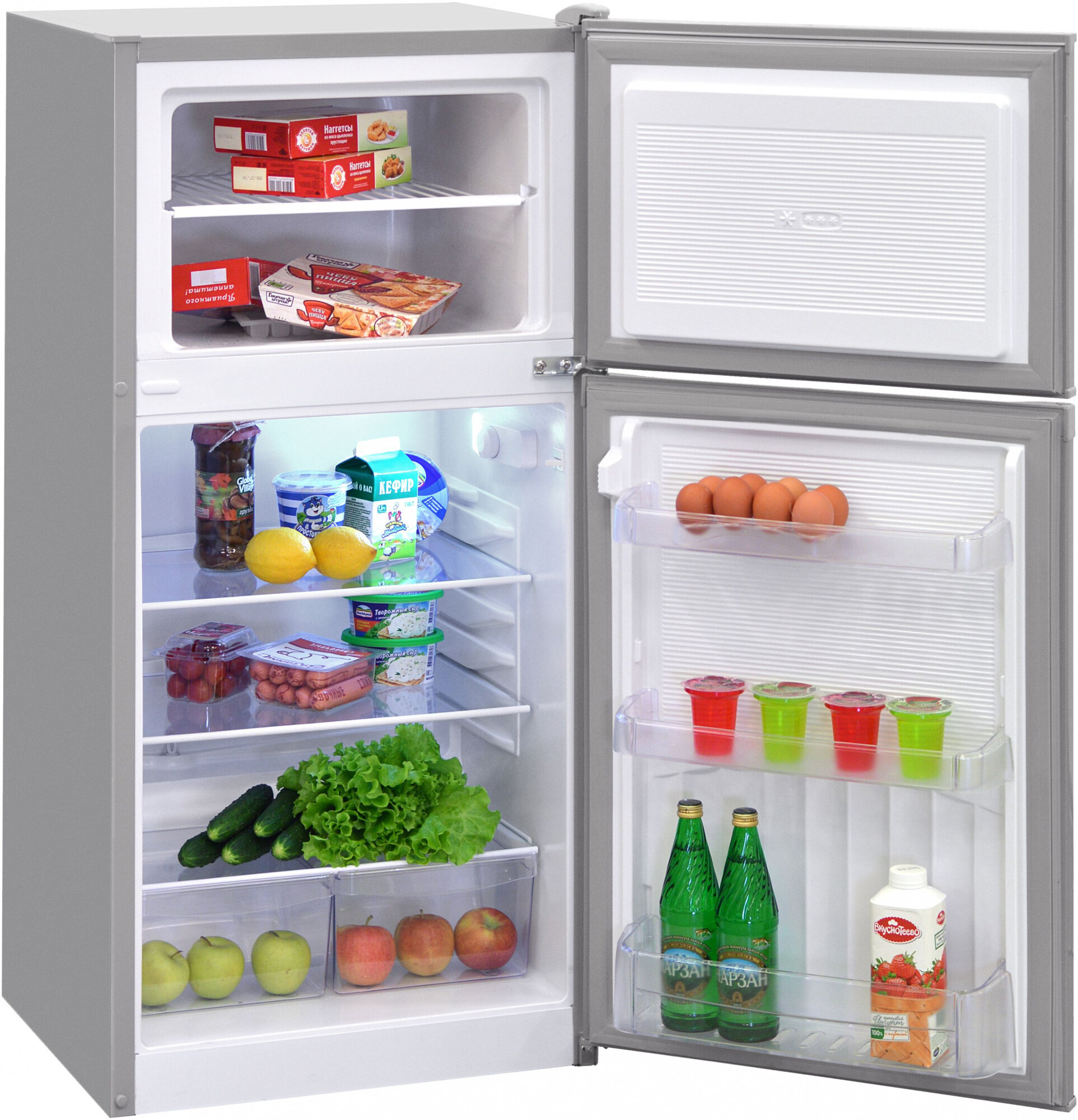 Холодильник NORDFROST NRT 143 132 серебристый металлик - фотография № 4