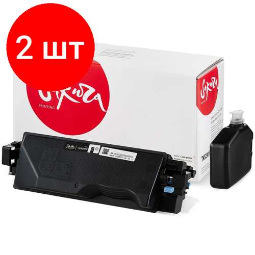 Комплект 2 штук, Картридж лазерный SAKURA TK-5290K чер. для Kyocera Mita ECOSYS P7240cdn картридж лазерный sakura tk 5280k чер для kyocera mita ecosys p6235cdn